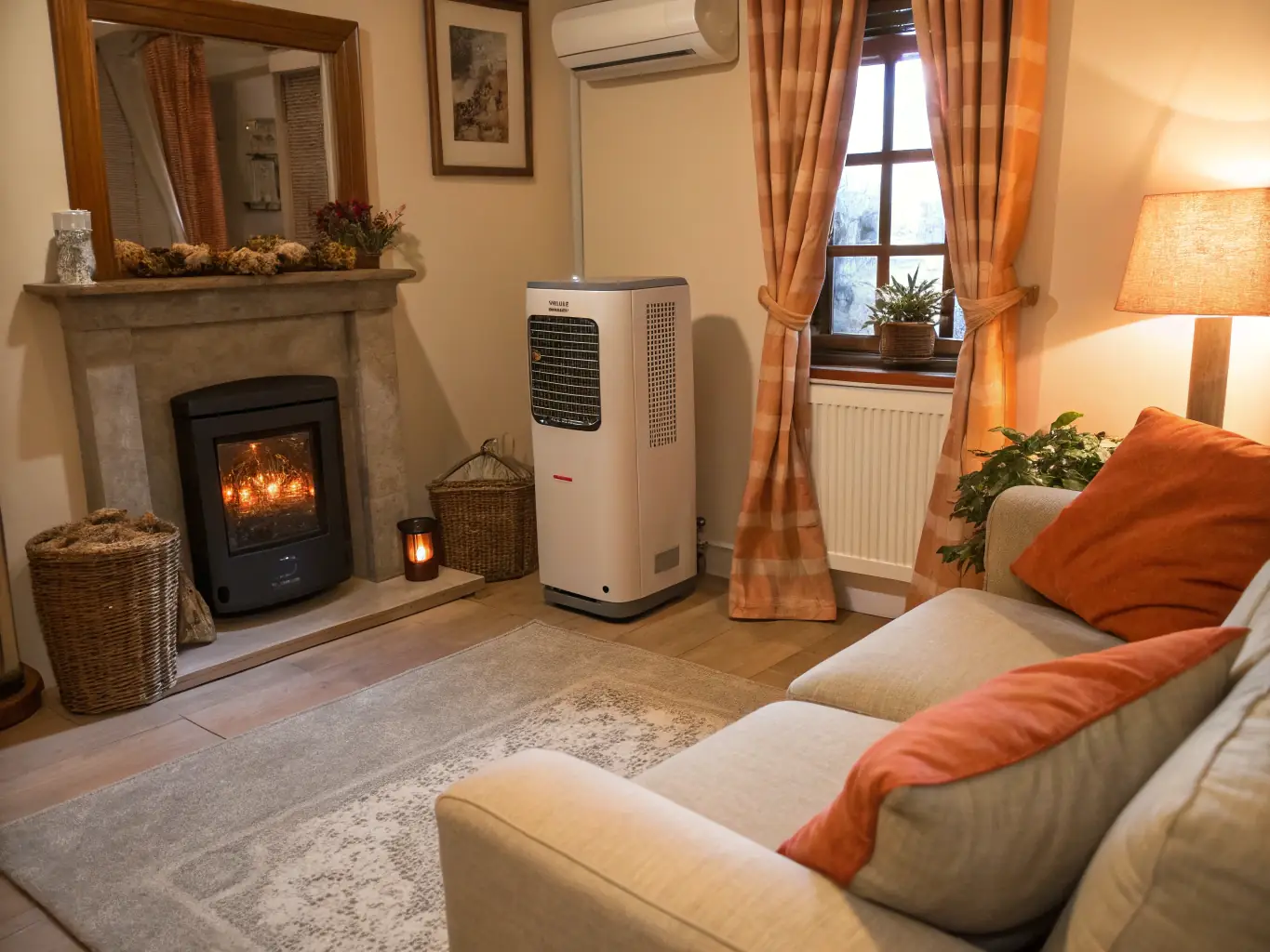 A newly installed, energy-efficient heating system in a modern home, showcasing the quality and professionalism of the installation.